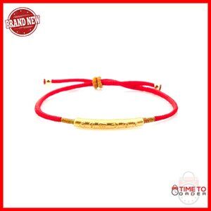 Adjustable Tibetan Red String Bracelet - Handmade Spiritual Protection Charm